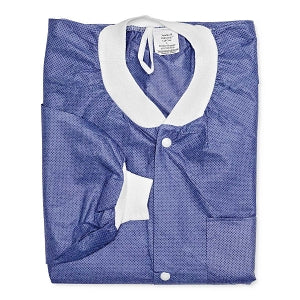 Marketlab Disposable Lightweight Lab Jackets - LAB JACKET, LIGHTWEIGHT, LARGE, CEIL BLUE - 15213-CU