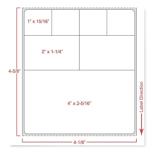 MarketLab Laboratory System Labels - CERNER DIRECT THERMAL, 1"C 4-1/2 X 4 WHIT - 15497