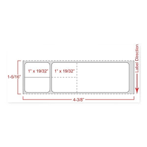 MarketLab Laboratory System Labels - MISYS / SUNQST DIR THRM, 1"C 1-3/16 X 4-1/8 - 15501