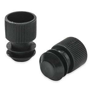 MarketLab Flanged Tube Caps For 13mm Tubes - FLANGE PLUG CAPS, FOR 13MM TUBES, BLACK - 15535-BK