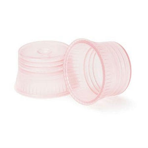 MarketLab Transparent Color Tube Cap - CAPS, TRANSPARENT TUBE, 10MM, RED - 16474-RD