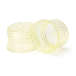 MarketLab Transparent Color Tube Cap - CAPS, TRANSPARENT TUBE, 10MM, YELLOW - 16474-YL