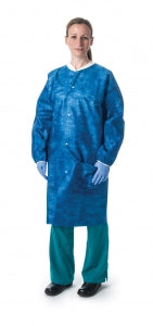 MarketLab Isolation Lab Coat - LAB COAT, VIROGUARD ISOLATION, BLUE, L - 16482