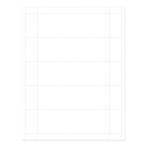 MarketLab Label Holders and Refills - REFILL, 2X6, LASER / INK JET INSERTS - ML1829