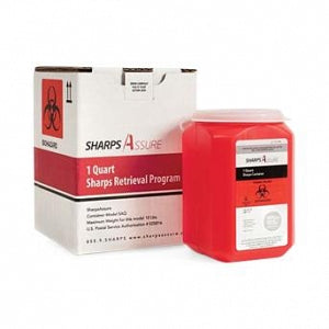 MarketLab Sharps Disposal System - Sharps Disposal System with 1 qt. C ...