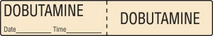 MarketLab IV Tubing Medication Label - LABEL, IV TUBING, DOBUTAMINE - 2309