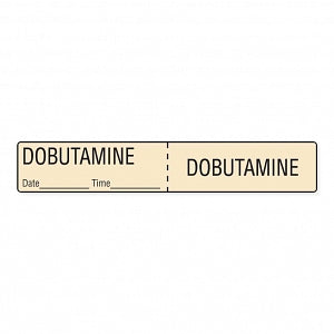 MarketLab IV Tubing Medication Label - LABEL, IV TUBING, DOBUTAMINE - 2309