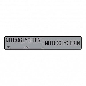 MarketLab IV Tubing Medication Label - LABEL, IV TUBING, NITROGLYCERIN - 2321