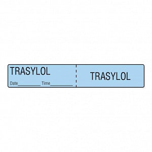 MarketLab IV Tubing Medication Label - LABEL, IV TUBING, TRASYLOL - 2328