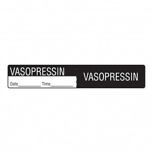 MarketLab IV Tubing Medication Label - LABEL, IV TUBING, VASOPRESSIN - 2329