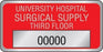 MarketLab Capital Equipment Label - LABEL, CAPITAL EQUIPMENT, RED MYLAR - 2343-RD