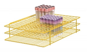 MarketLab Jumbo Wire Tube Rack - RACK, TUBE, JUMBO WIRE, FOR 16MM/10ML - 2434-YL
