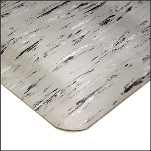 MarketLab Vinyl Floor Mats - Vinyl Floor Mat, Gray, 2" x 3" - 3347-GY