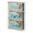 MarketLab Side-Loading Acrylic Glove Dispenser - Acrylic Side-Loading Glove Dispenser, Triple, White - 3615-WH