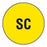 MarketLab Syringe Label for Nuclear Medicine - LABEL, 0.5" DOT, YELLOW, SC - 3823