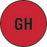 MarketLab Syringe Label for Nuclear Medicine - LABEL, 0.5" DOT, RED, GH - 3825