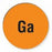 MarketLab Syringe Label for Nuclear Medicine - LABEL, 0.5" DOT, ORANGE, GA - 3828