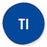 MarketLab Syringe Label for Nuclear Medicine - LABEL, 0.5" DOT, BLUE, TI - 3829