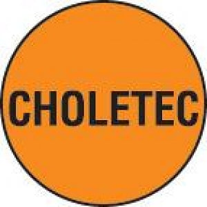 MarketLab Syringe Label for Nuclear Medicine - LABEL, 0.5" DOT, ORANGE, CHOLETEC - 3839