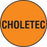 MarketLab Syringe Label for Nuclear Medicine - LABEL, 0.5" DOT, ORANGE, CHOLETEC - 3839