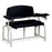 MarketLab Vinyl Extra-Wide Bariatric Phlebotomy Chairs - Extra-Wide Bariatric Phlebotomy Chair with CAL 133 Fire Code Vinyl, Nearly Black - ML40140-NB