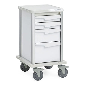 MarketLab 4-Drawer Procedure Cart - CART, PROCEDURE, 4 DRAWER, WHITE - ML45386-WH