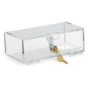 Marketla Medical Lock Boxes with Keys - BOX, MEDICAL, SINGLE LOCK, 8.3"X4.5"X2.9" - ML4613