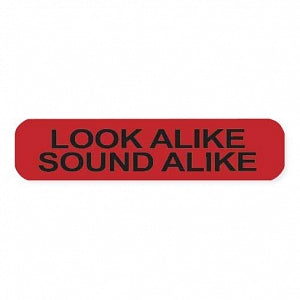 MarketLab High Alert Label - LABEL, LOOK ALIKE SOUND ALIKE, 1000/ROLL - 4651