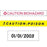 Marketlab LM450 Label Maker - LABEL, RED TYPE ON WHITE, 0.75"W - 5424
