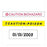 Marketlab LM450 Label Maker - LABEL, RED TYPE ON WHITE, 0.75"W - 5424