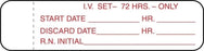 Marketlab IV Tubing Label - LABELS, IV TUBING, 72 HRS - 5793