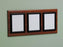 MarketLab Messaging Frames on Panels - MESSAGING BOARD, SINGLE FRAME, CHERRY W/BL - 6184