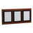 MarketLab Messaging Frames on Panels - MESSAGING BOARD, SINGLE FRAME, CHERRY W/BL - 6184