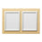 MarketLab Messaging Frames on Panels - MESSAGING BOARD, DOUBLE FRAME, MAPLE W/SIL - 6186