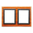 MarketLab Messaging Frames on Panels - MESSAGING BOARD, DOUBLE FRAME, CHERRY W/BL - 6187
