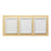 MarketLab Messaging Frames on Panels - MESSAGING BOARD, TRIPLE FRAME, MAPLE W/SIL - 6189