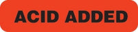 Marketlab Urine Collection Label - LABEL, ACID ADDED - 6458