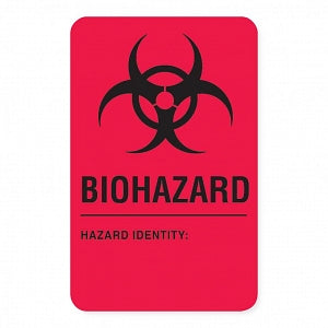 MarketLab Biohazard Warning Label - Biohazard Identity Label - 6463