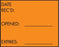 MarketLab 3-Line Label Gun - LABEL, RECEIVED ON-3-LINE, ORANGE - 6707-OR