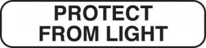 MarketLab Phlebotomy / Specimen Receiving Labels - LABEL, PROTECT FROM LIGHT, WHITE - 6756
