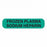 MarketLab Chemistry Label - LABEL, FROZEN PLASMA, SODIUM HEPARIN, GREEN - 6779