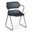 Marketlab Acton Stacking Chair with Arms - CHAIR, STACKING, ACTON, WITH ARMS, BLACK - 7555-BK