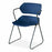 Marketlab Acton Stacking Chair with Arms - CHAIR, STACKING, ACTON, WITH ARMS, NAVY - 7555-NV