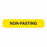 MarketLab Phlebotomy / Specimen Receiving Labels - LABELS, NON-FASTING, YELLOW - 7841