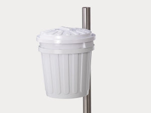 Marketlab TransCart Accessory - WASTE BASKET, 2 GALLON, WITH BRACKET - 7929