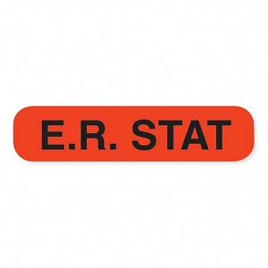 MarketLab Clerical Medical Labels - LABEL, E. R STAT, FLOURESCENT ORAN ...