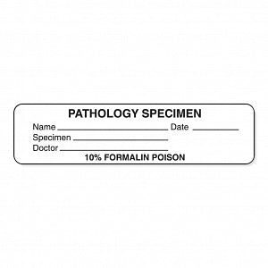 Pathoclean Label Marketlab Caution Labels - LABEL, PATHOLOGY SPECIMEN, WHITE - 8027 ...