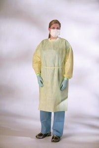 MarketLab Fluid-Resistant Isolation Gown - ISOLATION GOWN, LIGHTWEIGHT, MULTI-PLY - ML8183
