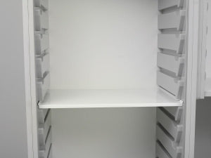 Marketlab Wide Mobile Supply Cart - SHELF, 24" DEEP, ECONOMY - 8414
