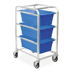 MarketLab Aluminum Rack with Totes - RACK, WITH BLUE TOTES, 3-TOTE, AL ...